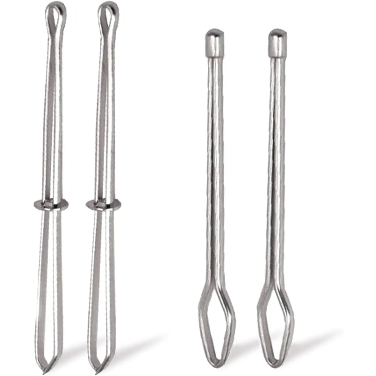 4 count Bodkin Drawstring Threaders,Metal Drawstring Threader Tweezers Easy Quick Insert Drawstring DIY Rope Threader Clip Bodkin Sewing Tool for Sweatpants,Hoodies,Swim Trunks