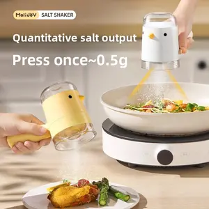 Quantitative Salt Bottle for Home Use, Spice Container with Dust-Proof and Moisture-Resistant Features, Adjustable Quantity Seasoning Jar