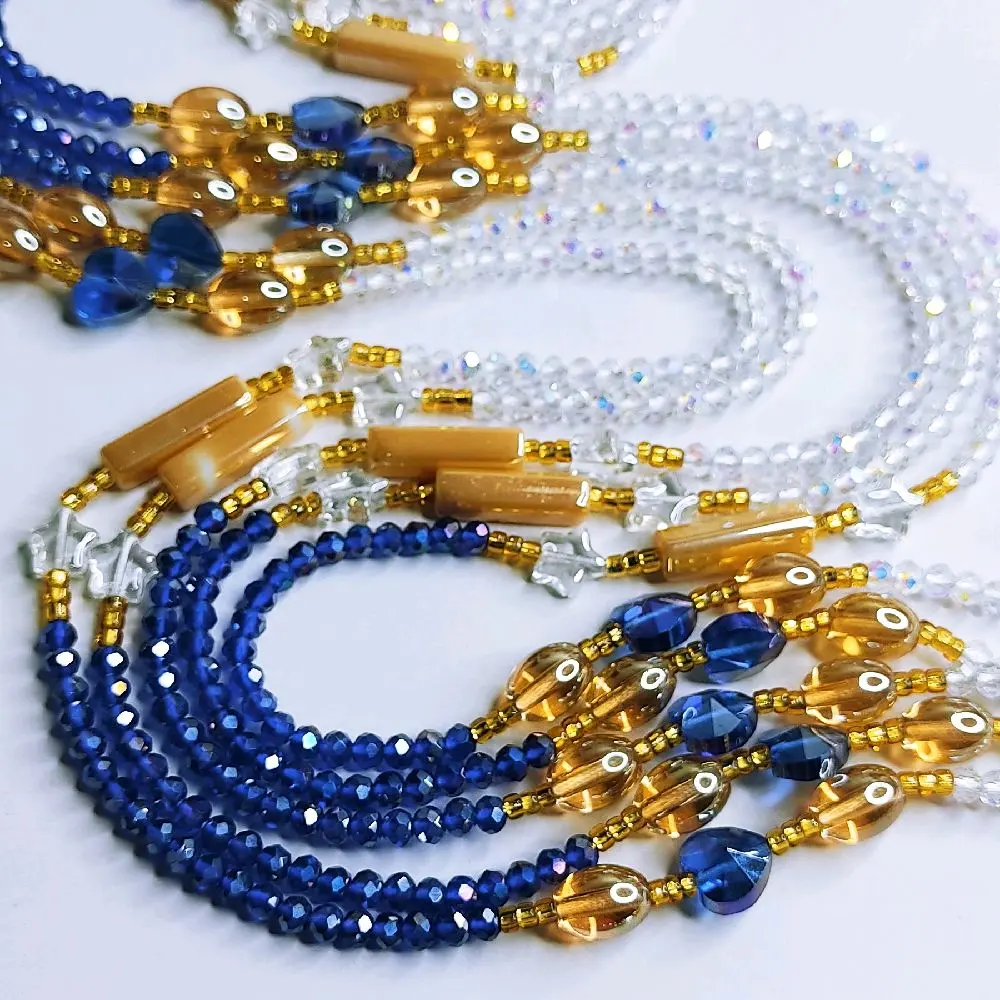 Angel Collection Waistbeads Women Body Adornment Belly Chain 50 Inches Handmade with Love for Daily Use or Special Occasions