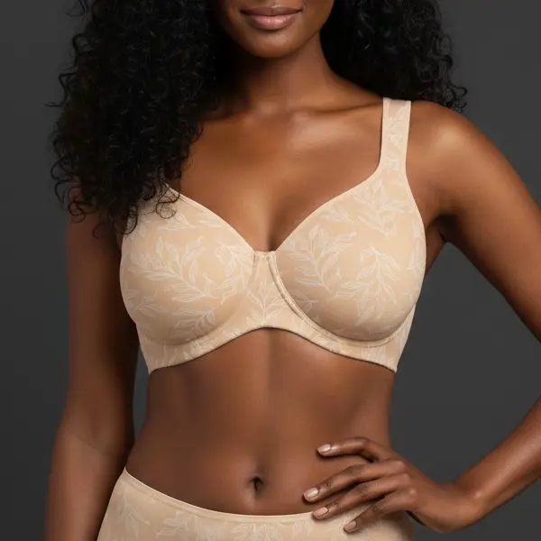 Leaf Print-Light Beige