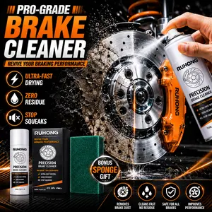 Brake Cleaner for Cars  Wheel Rust Remover Non Chlorinated Tires to Remove Dust Trucks SUVs Motorcycles Instant Spray Restore Braking Performance Stop Squeaks