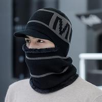 M one-piece hat for men-black