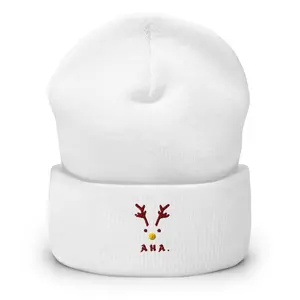 AHA Embroidered Cuffed Beanie