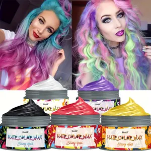 Colorful hair dye cream, semi-permanent hair dye cream, Hair Coloring, 9 fashionable colors to choose from, caring for hair health - easy-to-use repair and styling formula, effortlessly creating stunning hairstyles
