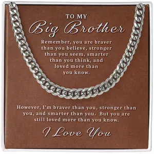 Gift for Big Brother - More Than You Know Cuban Link Chain 177