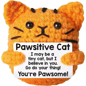 Add a touch of cuteness to your desk with this soft handmade orange cat crochet toy! Exquisitely made with cotton yarn, it’s perfect as a sweet decoration for office and study. A lovely little gift for all ages that brings joy and comfort toyourdaily life