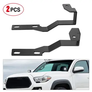 Nilight Ditch Light Brackets Auxiliary Offroad Work LED Pod A-Pillar Hood Mounts on 2nd Gen Tacoma 2005 2006 2007 2008 2009 2010 2011 2012 2013 2014 2015