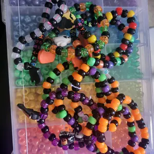 Random Halloween Themed Kandi singles Bundle - Festive Party Accessories