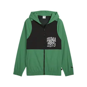 PUMA Mens Rival Rage Jacket Basketball Athletic Outerwear Casual - Green