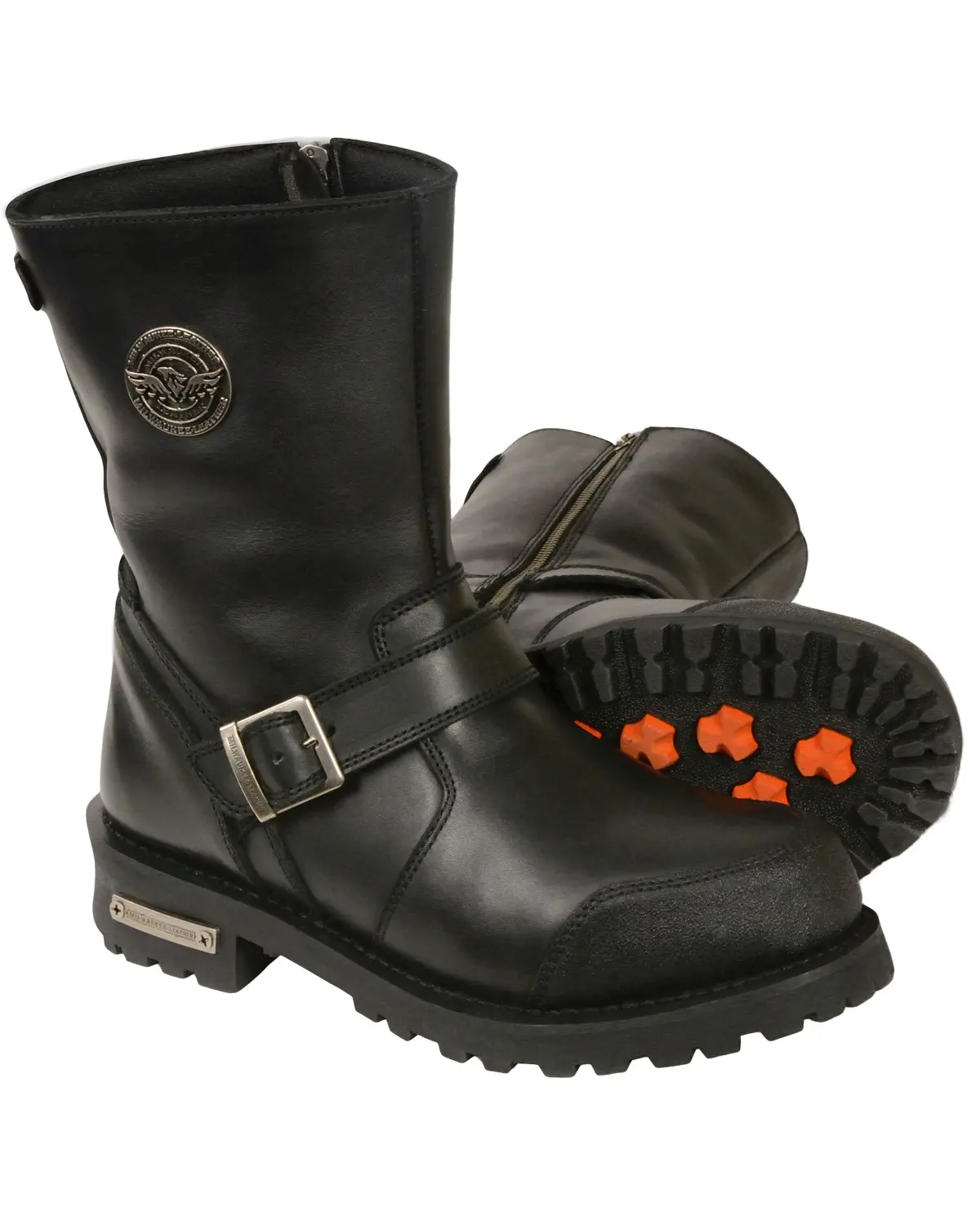 Milwaukee Leather Men's Men'S Classic Engineer Boot Round Toe - Mbm9090