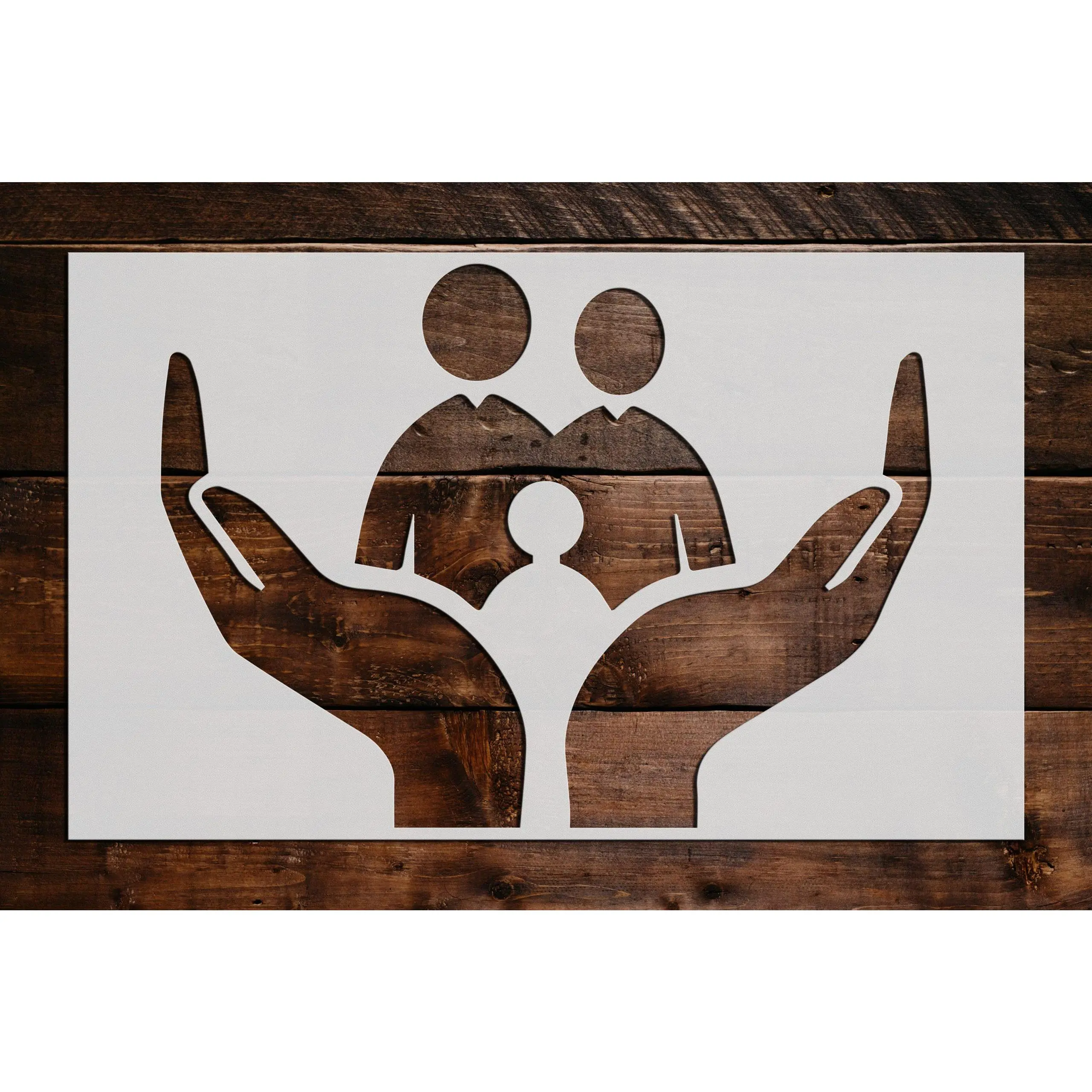 Family Hands Stencil - Art and Wall Stencil