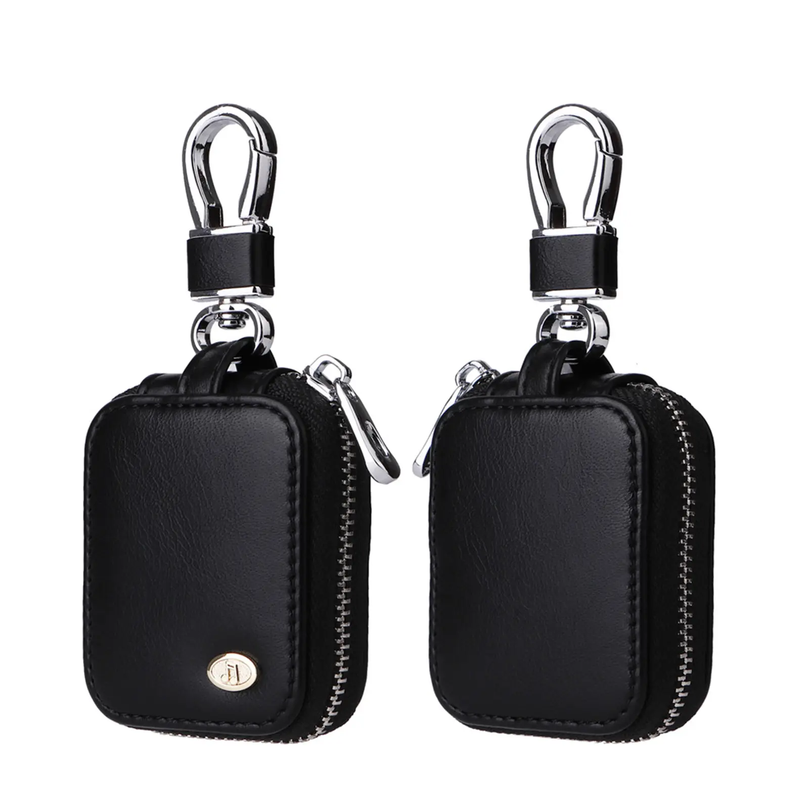 Universal Leather Case for AirPods 4/1/2/3/Pro 2, Shockproof & Dustproof & Anti-drop Portable Earphone Carrying Pouch with Carabiner for Wireless Earbuds, Charging Cable & Small Accessories, Electronics Accessories