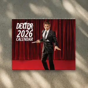 Dexter Morgan 2026 Calendar - Bay Habor Butcher, Michael C. Hall |  Home Decor, Office Decor - Dexter Fan Gift, Unique Holiday Gift