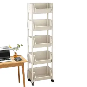 5-Tier Plastic Garage Shelving Unit Easy Assembly Durable Storage Solution New Racks Organization Organiser Set Lightweight