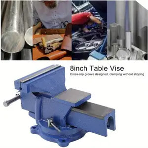 FlatNose Pliers with Anchor Tray Base 14kg Engineer Table Bench Vice Clamp Table Vice 8 Inch Bench Vise for Installation on The Workbench-2024