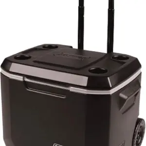 Insulated Can Cooler: 50 Quart Xtreme 5 Day Wheeled Cooler, Insulated Cooler with Wheels Keeps Ice for 5 Days, Portable Rolling Hard Cooler