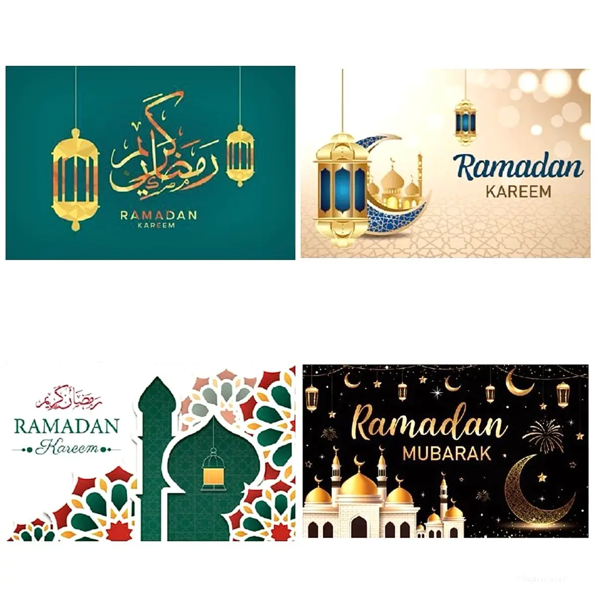 Ramadan Kareem and Mubarak Backdrops