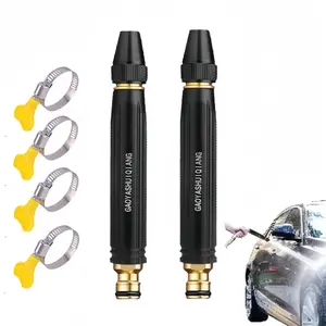2 pack Home high-pressure car wash water gun with booster nozzle and hose, portable handheld water sprayer, a must-have for watering plants and vegetables, car washing, garden cleaning, pet bathing and outdoor rinsing
