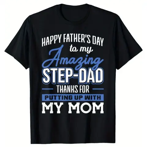 NO.BRAND Men's Slogan T-Shirt, Soft Pure Cotton Casual Streetwear Tee for Sports, Round Neck Father's Day Gift for Dads