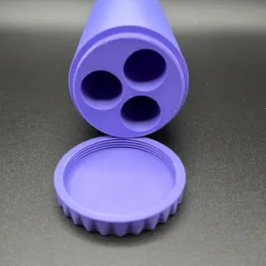 1 Plastic Dime Storage Tube Organizer with Screw-Top Lid - Guy-Friendly Home Supplies Canister for Keeping Coins Minty Fresh