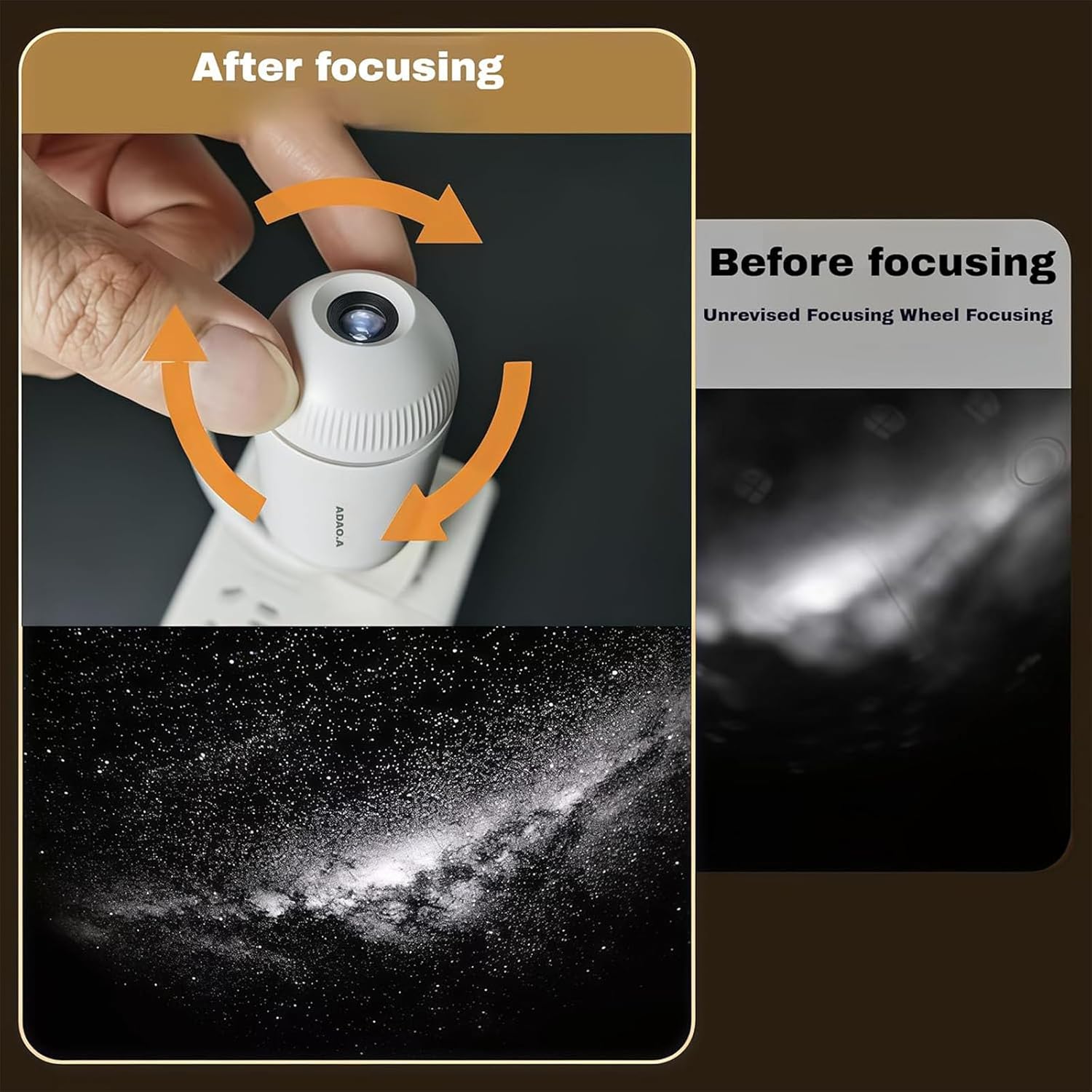 The Ultimate 2-in-1 Night Light & Projector – 1080P HD, 1800 Lumen, 6 Slides – Sleep Aid, Surprises, Travel Essential