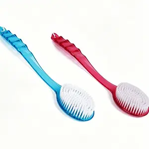 2-Pack Long Handle Bath Brush Set, Body Exfoliating Massage Brush, Skin Cleaning Tool, Perfect for Shower & Back Care, Body Back Scrubber