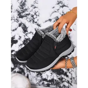 Women's Ultra Warm Winter Boots, Thick Sole Snow Boots for Extreme Cold, High Density Lining with Heat Lock Technology, Durable PVC Sole for Outdoor Hiking and Fashion