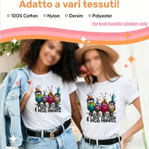 3pcs Mentally Unstable & Well Aware Heat Transfer Stickers, High-Definition, Tear-Resistant, DIY Iron-On Decals, Craft, Durable Plastic for T-Shirts, Pillows, Backpacks, Pants, Sofa Covers - Waterproof, DIY Products