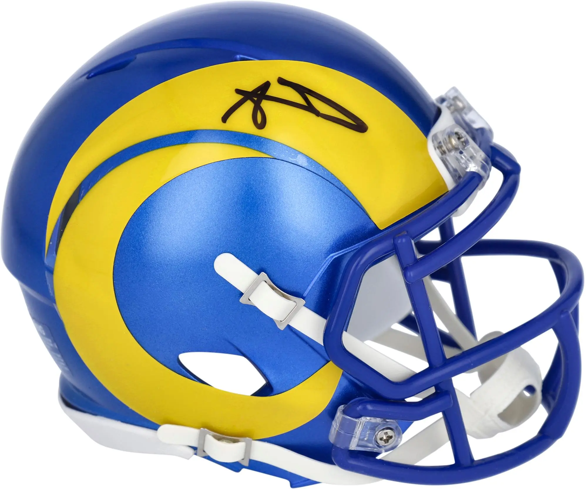 Aaron Donald Los Angeles Rams Autographed Riddell Super Bowl LVI Champions Speed Mini Helmet - Fanatics Authentic Certified