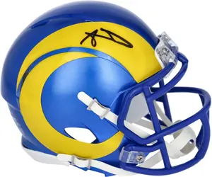 Aaron Donald Los Angeles Rams Autographed Riddell Super Bowl LVI Champions Speed Mini Helmet - Fanatics Authentic Certified