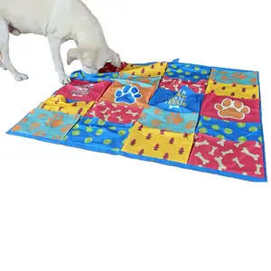 The Busy Blanket Pet Snuffle Mat for Dogs Treat Toy Slow Feeder Canine Enrichment Dog Puzzle Foraging Durable Dog Toy Treat Sheet Sniffing Mat