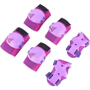 Kids/Youth Knee Pads Elbow Pads Wrist Guards Set for 3-15 Years, Child Protective Gear Set for Roller Skates, Cycling, BMX Bike, Skateboard, Inline Skating, Scooter Riding Sports-