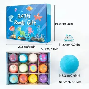 Surprise Inside Bath Bombs for Kids, Spring Themed Fizzy Toys with Easter Gift