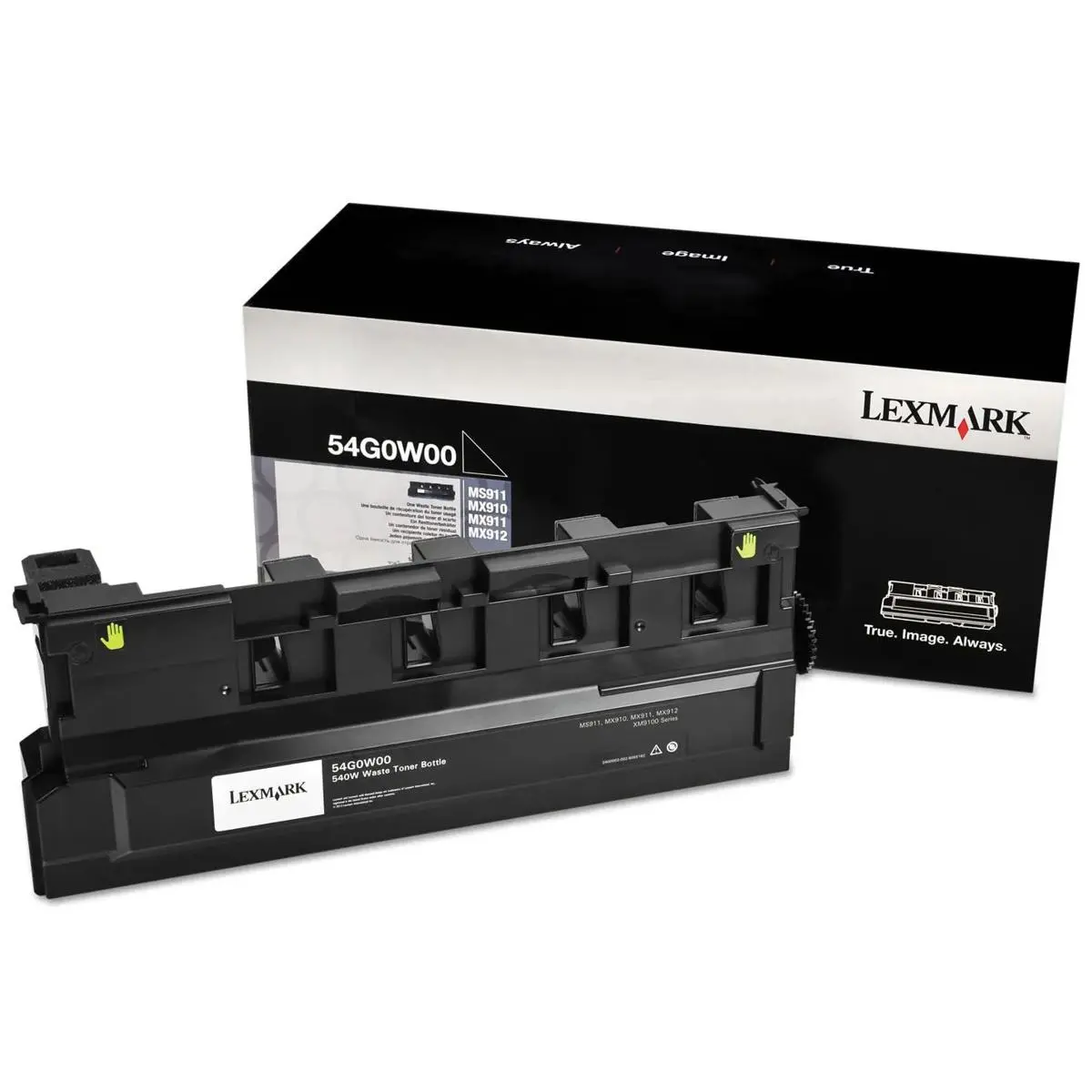 Lexmark 54G0W00 Waste Toner Container for MS911 and MX910 Series Printers, 50k Color and 90k Black Pages Yield