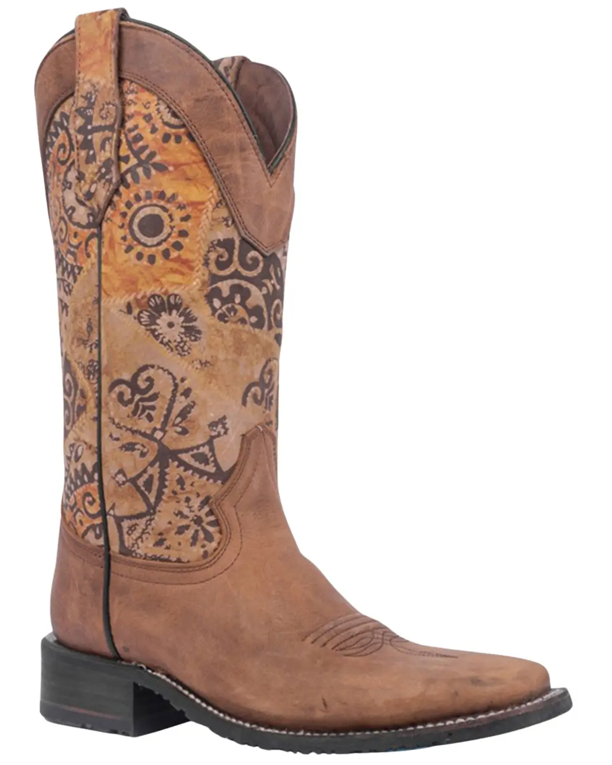 Circle G Women's Women'S Printed Shaft Western Boot Broad Square Toe - L6075