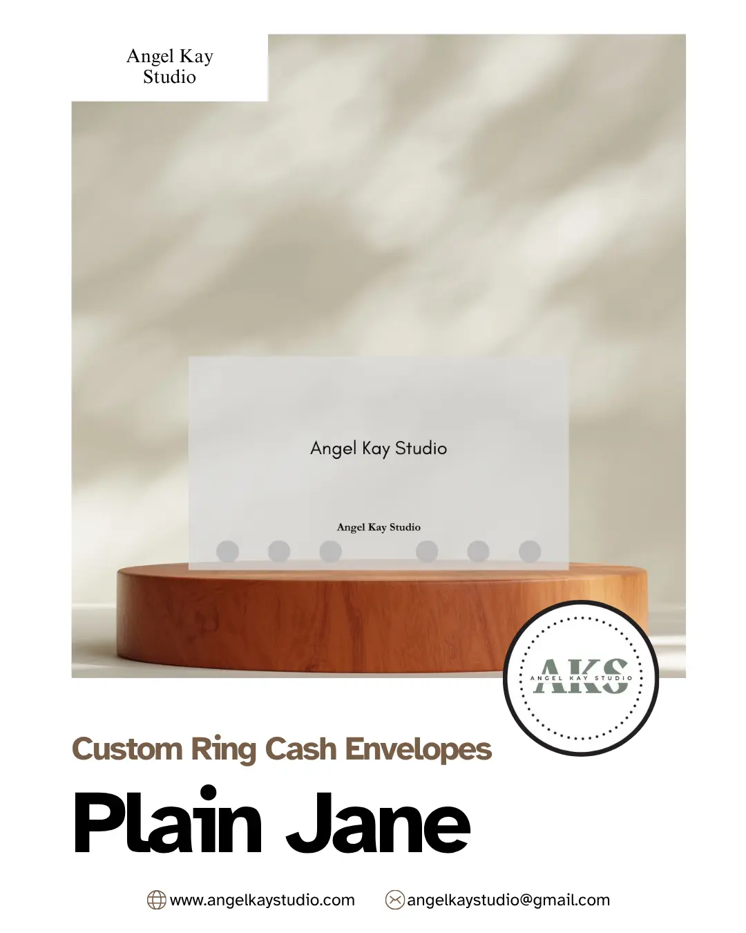 "Plain Jane" Custom Cash Envelopes