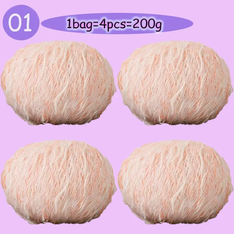Bamboo Fiber Yarn Handmade Weaving Material, Ideal for DIY Lace Outerwear, Shawl, and Fashion Accessories, Perfect for Crafting Projects