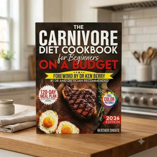 Carnivore Diet Cookbook – Simple Meat Recipes, Meal Prep Ideas & 120-Day Plan