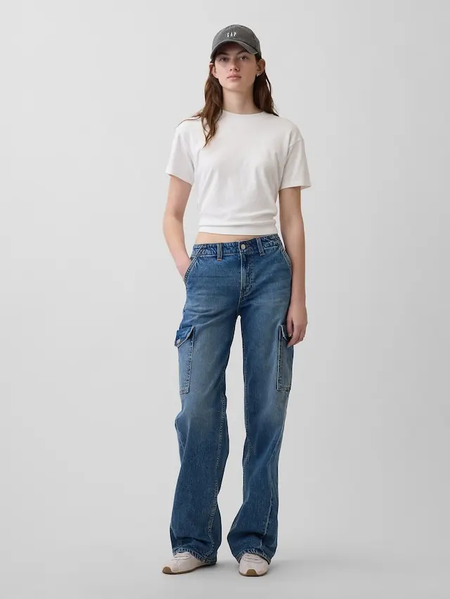 Gap Women's Low Rise '90s Loose Cargo Jeans