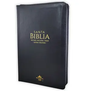 Santa Biblia Reina-Valera 1960 Letra Grande Soft Cover 12pt Black Imitation Leather with Index Spanish Edition