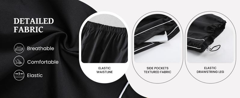 Ommig Women's Parachute Wideleg Pants Baggy Y2K Elastic Waist Wide Leg Track Pants Trousers Casual Ommig Women's Parachute Wideleg Pants Baggy Y2K Elastic Waist Wide Leg Track Pants Trousers Casual