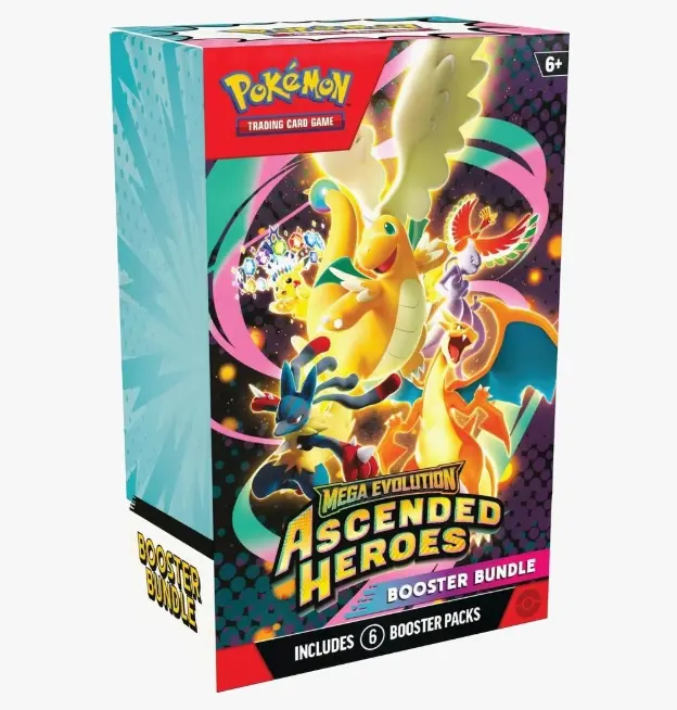 Pokemon  Ascended Heroes 6-Pack Booster Bundle