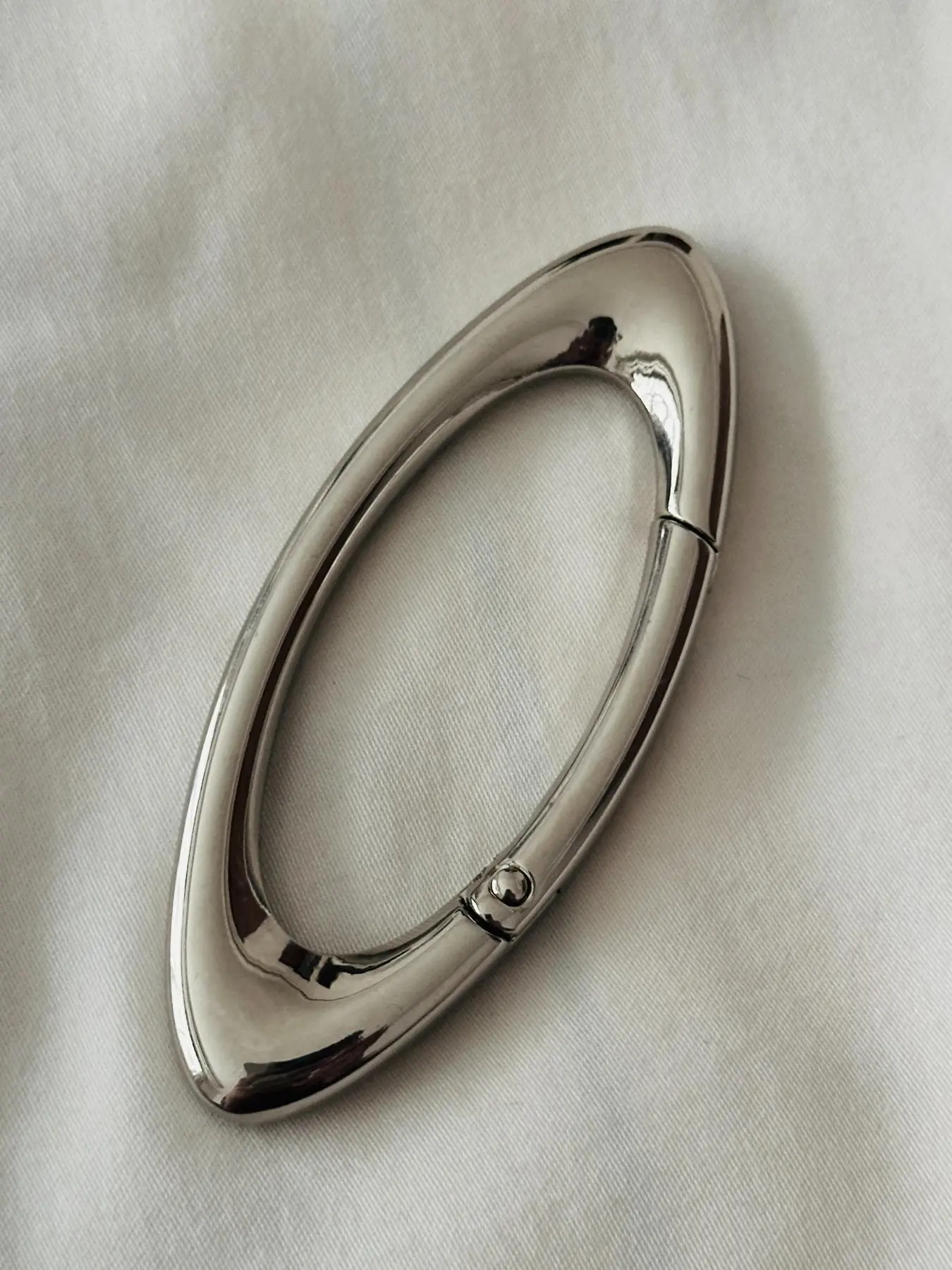 Oval Shaped Metal Carabiner Keychain, Zinc Alloy Hook Carabiner Clip for Men, Carabiner Hooks, Trendy Versatile & Exquisite Accessory for Birthday Gift