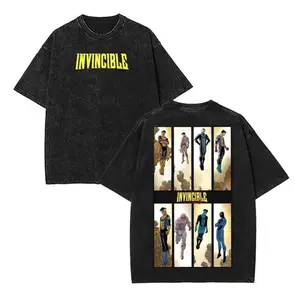 Invincible Mark Superhero Mineral Wash T Shirt, Invincible Graphic Washed Tee, Superhero Costume, Comic Book Fan Gift