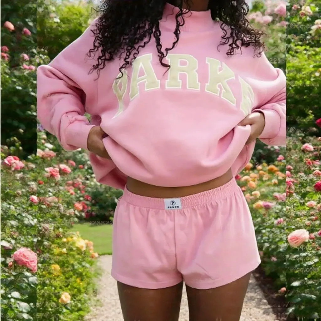2025 new autumn and winter loose hooded sweatshirt PARKE letter embroidered sweatshirt