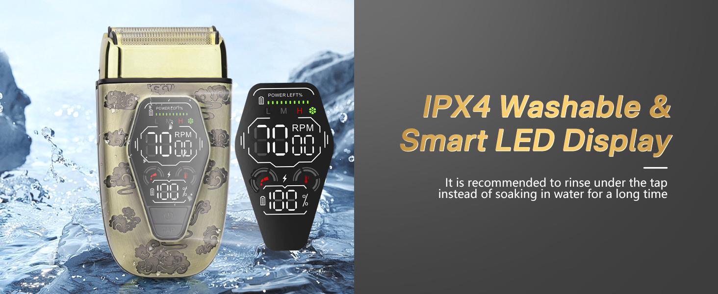 Hair Clippers for Men Professional, T-Blade Hair Trimmer for Men, Electric Shaver Razor, Beard Trimmer, 3 in 1 Cordless Barber Clippers and Trimmers Set, Haircutting Kit LCD Display (Bronze)