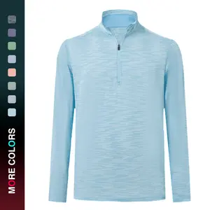 MAELREG Quarter Zip Pullover Men Ultra-Lightweight Mock Neck Long Sleeve Thin Midlayer Sports 1/4 Golf sweatshirts for men
