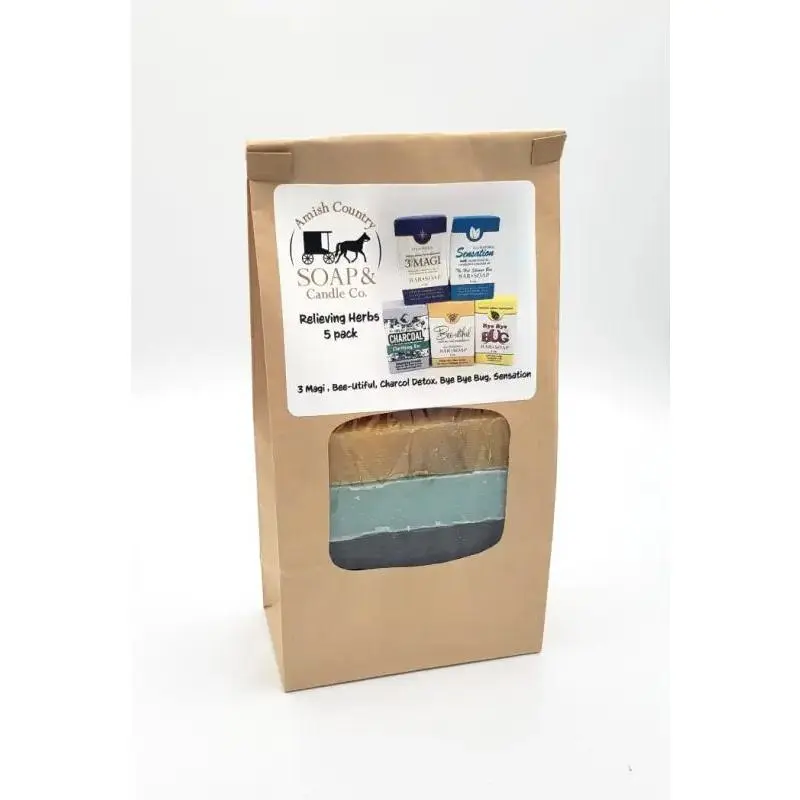 Relieving Herbs Soap 5 Pack Medicinal Soap Bars