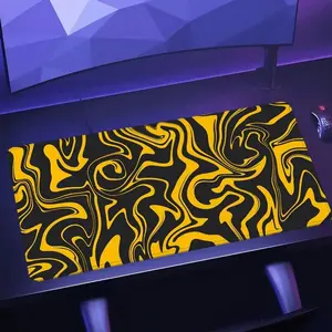 Abstract Swirl Pattern Mouse Pad, 1 Count Rectangle Gaming Mouse Pad, Non-Slip Rubber Base Mousepad, Office Desk Keyboard Mouse Mat for Home Office