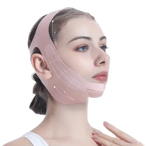Facial Lifting Band, Adjustable Chin Strap for Sleep, V-Line Sculptor Mask, Nylon Material, Single Item, No Flammable Liquid